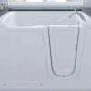 Universal Collection 36 in. L x 60 in. W Right Side Drain Soaker Bathtub in White with Fast Filling Faucet Set