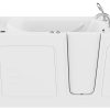 Universal Collection 30 in. L x 59 in. W Right Side Drain Air Jetted Bathtub in White with Aroma and Chroma Therapy