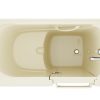 c6egeelb2fjwqyyrnnjh Safe Premier 53 - 60 in x 28 in. Right Drain Soaking Walk-in Tub in Biscuit