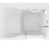 Universal Collection 36 in. L x 60 in. W Right Side Drain Soaker Bathtub in White with Fast Filling Faucet Set