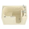Safe Economy 52 in x 30 in Right Drain Quick FIll Walk-In Dual Tub Biscuit