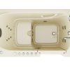 Safe Premier Series 32 in. L x 60 in. W Right Side Drain Combination Jetted Bathtub in Biscuit with Microbubbles Jet