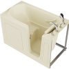 Universal Collection 32 in. L x 60 in. W Right Side Drain Soaker Bathtub in Biscuit with Fast Filling Faucet Set