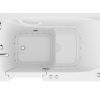 Universal Collection 32 in. L x 60 in. W Left Side Drain Air Jetted Bathtub in White with Aroma and Chroma Therapy