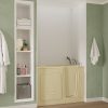 Universal Collection 30 in. L x 52 in. W Whirlpool Jetted Bathtub with Right Drain in Biscuit with Powered Fast Drain