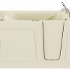 Universal Collection 30 in. L x 59 in. W Right Side Drain Air Jetted Bathtub in Biscuit with Aroma and Chroma Therapy