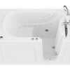 Universal Collection 30 in. L x 59 in. W Right Side Drain Air Jetted Bathtub in White with Aroma and Chroma Therapy