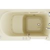 Universal Collection 30 in. L x 59 in. W Right Side Drain Air Jetted Bathtub in Biscuit with Aroma and Chroma Therapy