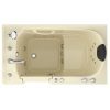 Safe Premier 52 in x 30 in Left Drain Quick FIll Walk-In Whirlpool Tub with Fast Drain Biscuit