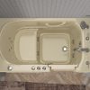 Safe Economy 52 in x 30 in Right Drain Quick FIll Walk-In Dual Tub Biscuit