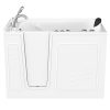 Safe Premier 52 in x 30 in Left Drain Quick FIll Walk-In Dual Tub with Fast Drain White