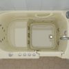Safe Premier Series 30 in. L x 52 in. W Right Side Drain Combination Jetted Bathtub in Biscuit with Fast Fill Faucet Set