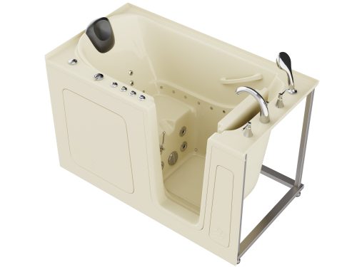 ifb9n4gzykjkff0defgk Universal Collection 32 in. L x 60 in. W Right Side Drain Combination Jetted Bathtub in Biscuit with Powered Fast Drain