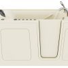 Safe Premier Series 32 in. L x 60 in. W Right Side Drain Combination Jetted Bathtub in Biscuit with Microbubbles Jet