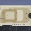 Universal Collection 30 in. L x 59 in. W Left Side Drain Combination Jetted Bathtub in Biscuit with Powered Fast Drain