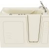 Universal Collection 30 in. L x 52 in. W Whirlpool Jetted Bathtub with Right Drain in Biscuit with Powered Fast Drain