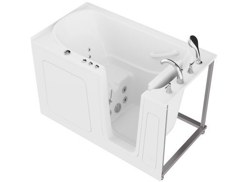 kkd8jeuz4f6cpwanet8g Universal Collection 60 in. L x 32 in. W Whirlpool Jetted Bathtub with Right Drain in White with Powered Fast Drain