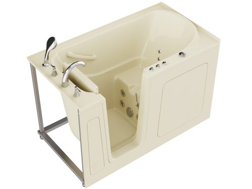 l4gioegptkkq28p9ytjr Universal Collection 32 in. L x 60 in. W Whirlpool Jetted Bathtub with Left Drain in Biscuit with Powered Fast Drain