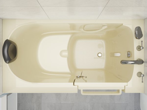 ljnv2v9eomgjg8ofwvqm Safe Premier 53 - 60 in x 28 in. Right Drain Soaking Walk-in Tub in Biscuit