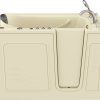 Safe Premier Series 30 in. L x 52 in. W Right Side Drain Combination Jetted Bathtub in Biscuit with Fast Fill Faucet Set
