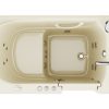 Universal Collection 30 in. L x 52 in. W Whirlpool Jetted Bathtub with Right Drain in Biscuit with Powered Fast Drain