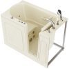 Universal Collection 30 in. L x 52 in. W Whirlpool Jetted Bathtub with Right Drain in Biscuit with Powered Fast Drain