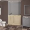Safe Premier 52 in x 30 in Left Drain Quick FIll Walk-In Whirlpool Tub with Fast Drain Biscuit