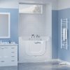 Universal Collection 30 in. L x 60 in. W Right Side Drain Air Jetted Bathtub in White with Aroma and Chroma Therapy