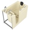 Safe Premier 52 in x 30 in Left Drain Quick FIll Walk-In Whirlpool Tub with Fast Drain Biscuit