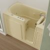 Universal Collection 30 in. L x 52 in. W Whirlpool Jetted Bathtub with Right Drain in Biscuit with Powered Fast Drain