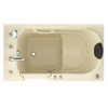 Safe Deluxe 52 in x 30 in Left Drain Quick FIll Walk-In Air Tub Biscuit
