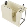 Universal Collection 26 in. L x 53 in. W Right Side Drain Combination Jetted Bathtub in Biscuit with Powered Fast Drain