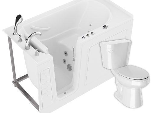 piyx1bfjmuoa9lvfngcg Universal 59 in. x 30 in. Left Drain Whirlpool Jetted Bathtub in White with Elongated Toilet and Soft Close Lid