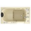 Safe Premier 52 in x 30 in Right Drain Quick FIll Walk-In Dual Tub with Fast Drain Biscuit
