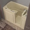 Safe Economy 52 in x 30 in Right Drain Quick FIll Walk-In Dual Tub Biscuit