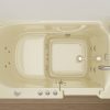 Universal Collection 30 in. L x 52 in. W Whirlpool Jetted Bathtub with Right Drain in Biscuit with Powered Fast Drain