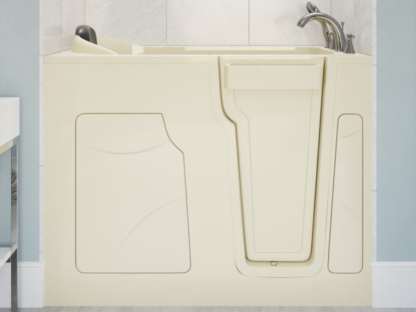ruve58gvnwxxpm60beh6 Safe Premier 53 - 60 in x 28 in. Right Drain Soaking Walk-in Tub in Biscuit