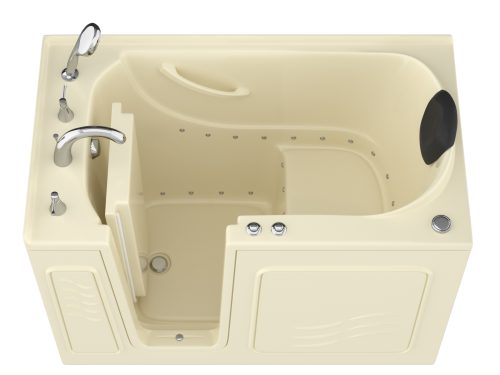stjs3zmc8thme4a9xxgq Safe Deluxe 52 in x 30 in Left Drain Quick FIll Walk-In Air Tub Biscuit