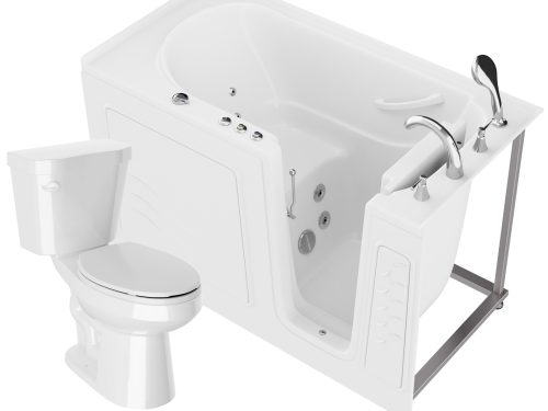 u2g7p2v0ahtd0etzeoj8 Universal 59 in. x 30 in. Right Drain Whirlpool Jetted Bathtub in White with Elongated Toilet and Soft Close Lid