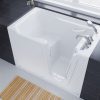 Universal Collection 36 in. L x 60 in. W Right Side Drain Soaker Bathtub in White with Fast Filling Faucet Set