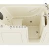 Safe Premier Series 32 in. L x 60 in. W Right Side Drain Combination Jetted Bathtub in Biscuit with Microbubbles Jet