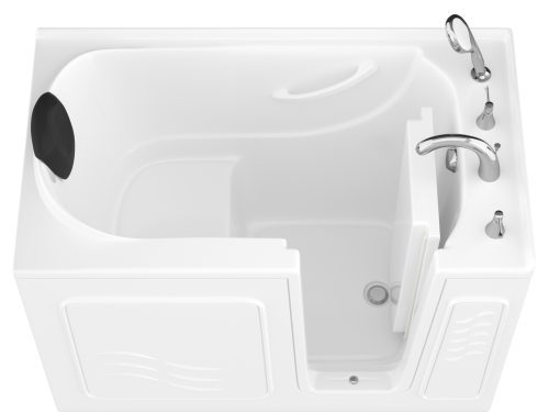 vtqdkilkdef28gh7pmuc Safe Premier 52 in x 30 in Right Drain Quick FIll Walk-In Soaking Tub White
