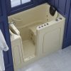 HD Series 30 in. x 54 in. Left Drain Quick Fill Walk-In Whirlpool and Air Tub with Powered Fast Drain in Biscuit