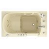 Safe Economy 52 in x 30 in Right Drain Quick FIll Walk-In Dual Tub Biscuit