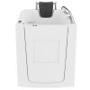 Universal Collection 32 in. L x 37 in. W Whirlpool Jetted Bathtub with Right Drain in White with Fast Fill Faucet Set