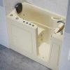 Universal Collection 26 in. L x 53 in. W Right Side Drain Combination Jetted Bathtub in Biscuit with Powered Fast Drain