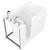 Safe Economy 52 in x 30 in Left Drain Quick FIll Walk-In Dual Tub White