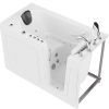 Universal Collection 30 in. L x 59 in. W Right Side Drain Combination Jetted Bathtub in White with Powered Fast Drain