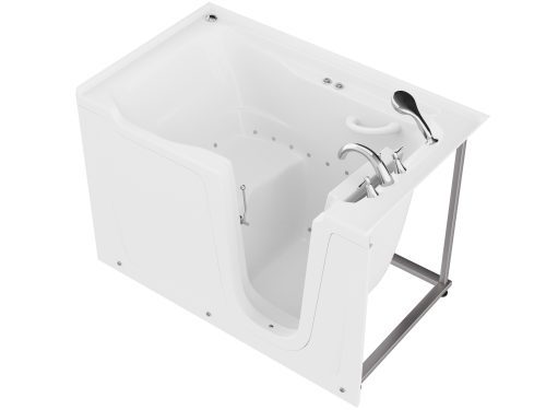 xmfsvmraewykjb2xqbbi Universal Collection 36 in. L x 60 in. W Right Side Drain Air Jetted Bathtub in White with Aroma and Chroma Therapy