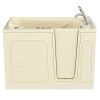 Safe Economy 52 in x 30 in Right Drain Quick FIll Walk-In Dual Tub Biscuit